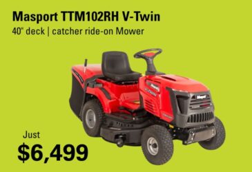 Masport TTM102 RH V-Twin Ride-On Mower
